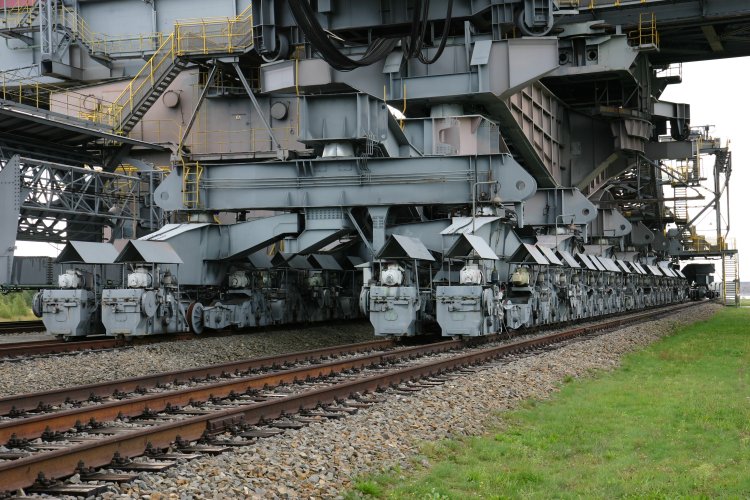 Foto Fahrwerk der Abraumförderbrücke